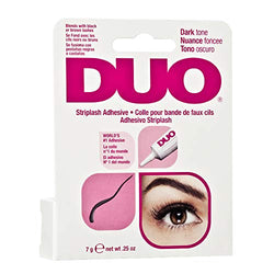 DUO Strip EyeLash Adhesive for Strip Lashes, Dark Tone, 0.25 oz