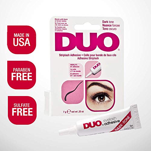 DUO Strip EyeLash Adhesive for Strip Lashes, Dark Tone, 0.25 oz